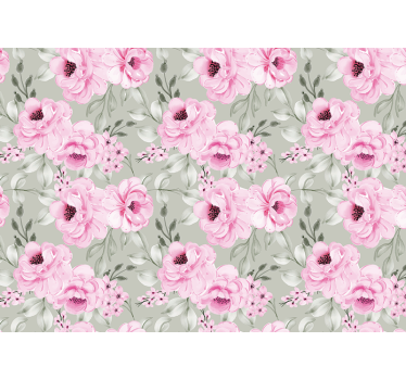 Pastel peonies arrangement flower wall mural - TenStickers