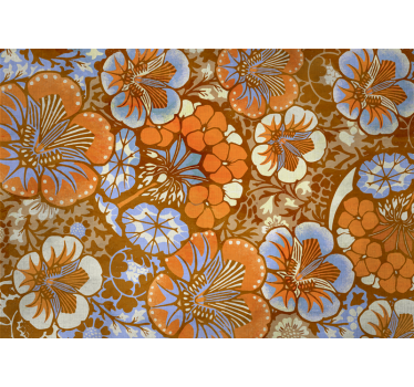 Abstract floral composition flower mural - TenStickers