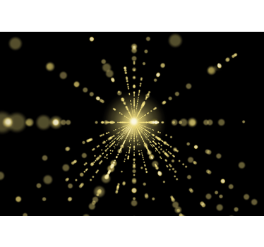 Abstract wall mural radiant light explosion - TenStickers