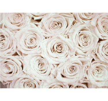 Elegant flower design rose mural - TenStickers