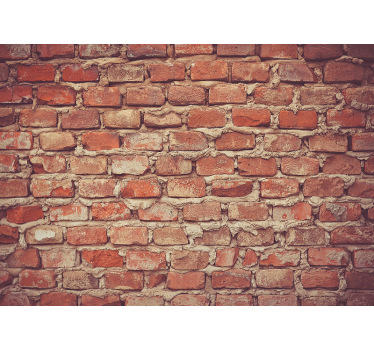Stone wall mural revealed brick surface - TenStickers