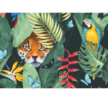 Inside The Foliage Green nature murals - TenStickers