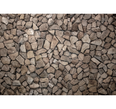 Rustic style 3D stones murals - TenStickers
