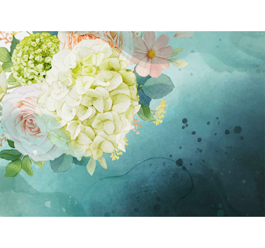 Flower wall mural flower bouquet arrangement - TenStickers