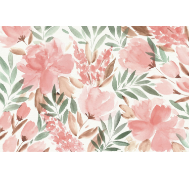 papier peint panoramique florale panorama wall mural - TenStickers