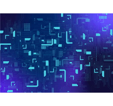 Electronic Circuit Abstract Wall Murals - TenStickers