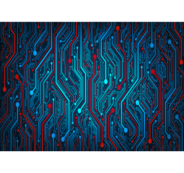 Wire Circuit Abstract Wall Murals - TenStickers