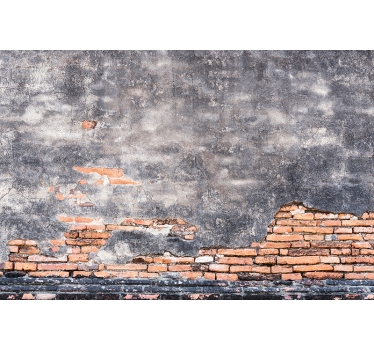 Muro grungeGrunge Wall brick wall mural - TenStickers