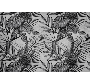 Plant on concrete wall mural - TenStickers