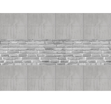 Concrete panel brick wall mural - TenStickers