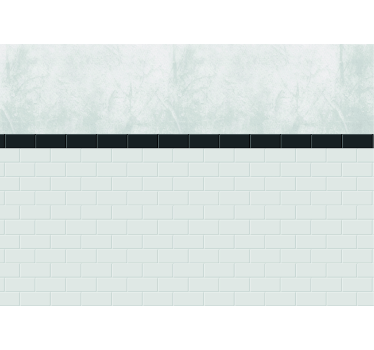 White Tiles wall mural - TenStickers
