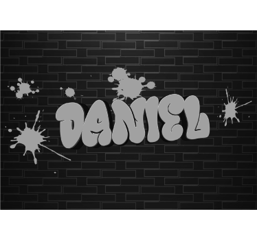 Custom Name Wall Graffiti For Teenage Bedroom - TenStickers