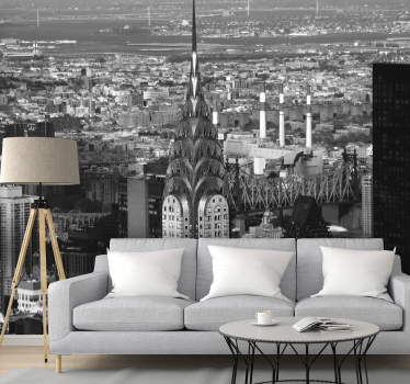 Chrysler Building Skyline new york wall mural - TenStickers