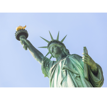Statue of liberty on a sunny day New York wall mural - TenStickers