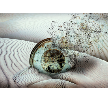 Abstract wall mural time dunes fragmentation - TenStickers