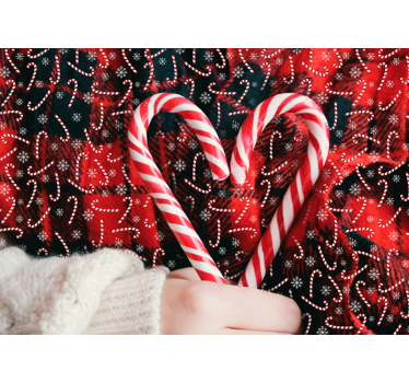 Candy Christmas wall mural - TenStickers