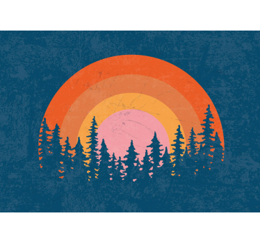 Vintage Sun tree wall mural - TenStickers