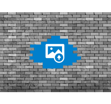 Broken bricks with photo custom murals - TenStickers