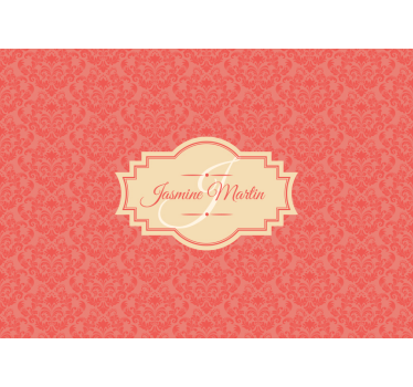 Vintage wall mural elegant name design - TenStickers