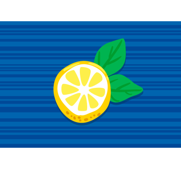 Dining room wall mural lemon slice artwork - TenStickers