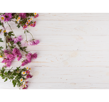 Flower wall mural blush blossom arrangement - TenStickers