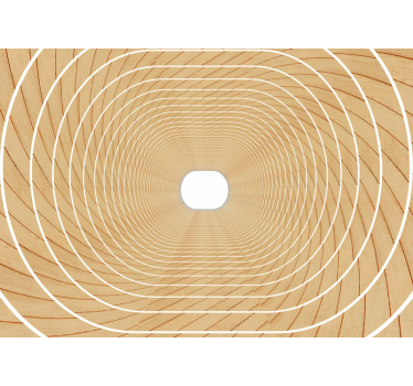 Abstract wooden corridor  3d mural wallpaper - TenStickers