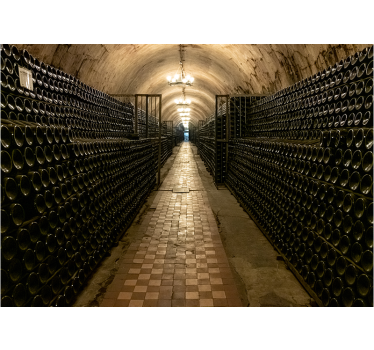Vintage wine cellar  living room mural - TenStickers