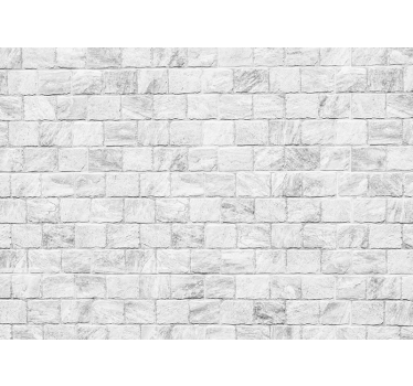 White brick texture brink mural - TenStickers