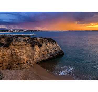 Sunset in Lagos sea wall mural - TenStickers