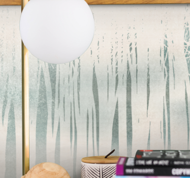 Abstract Scandinavian style forest abstract mural - TenStickers