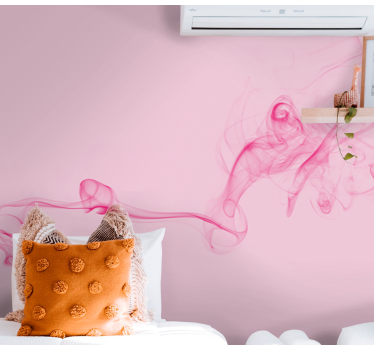 Abstract wall mural rose mist drift - TenStickers