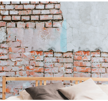 Brick wall mural exposed brick finish - TenStickers