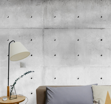 Cement structures "Industrial Style" living room mural - TenStickers