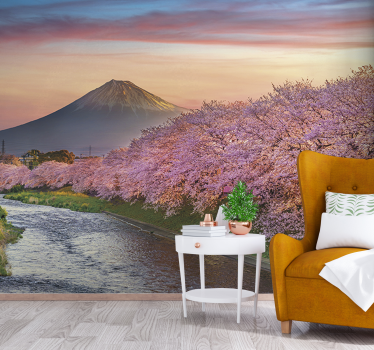 Cherry Blossom Forest nature murals - TenStickers