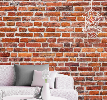 Classic bricks "Industrial Style" living room mural - TenStickers