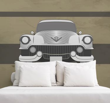 Vintage wall mural classic car front design - TenStickers