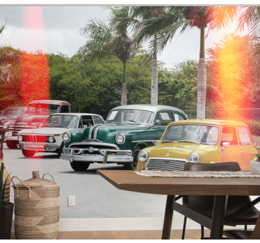 Classic collection of car mural - TenStickers