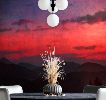 Dark sunset aesthetic colours nature murals - TenStickers