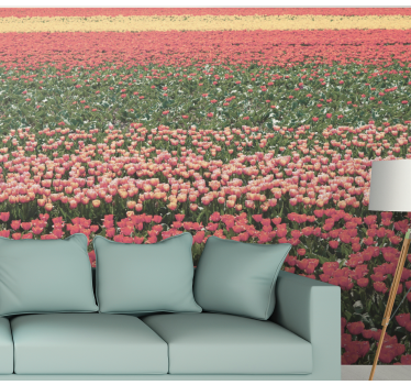 Different kind of flower field mural wallpaper - TenStickers