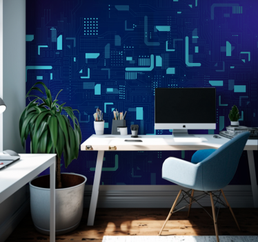 Electronic Circuit Abstract Wall Murals - TenStickers