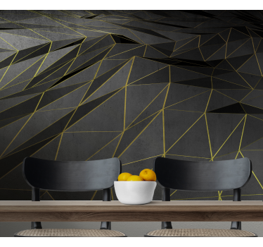 Geometric Lines Pattern abstract wall mural - TenStickers