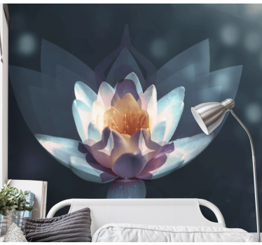 Lotus Blossom Design poppy wall mural - TenStickers