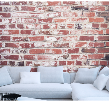 old brick wall brink mural - TenStickers