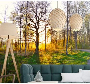 parc green bank nature murals - TenStickers