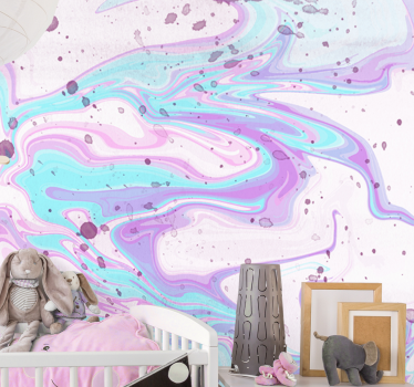 Pastel pink and purple Children Wall Murals - TenStickers