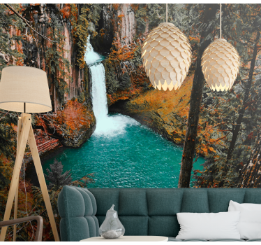 Printemps and autumn under the sea wall mural - TenStickers