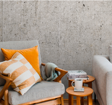 Raw gray bunker stone murals - TenStickers