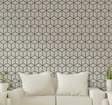 Squares with customizable color 3d mural wallpaper - TenStickers