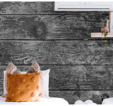 Stone wall mural rustic wooden panels - TenStickers