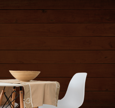 Stone wall mural with luxurious wooden panels - TenStickers